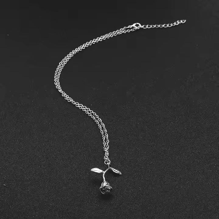 Eternal Rose Stem Pendant