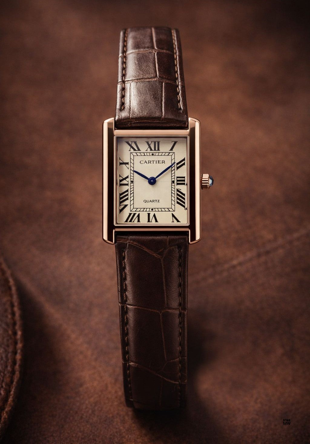 cartier tank top trending design brown colour