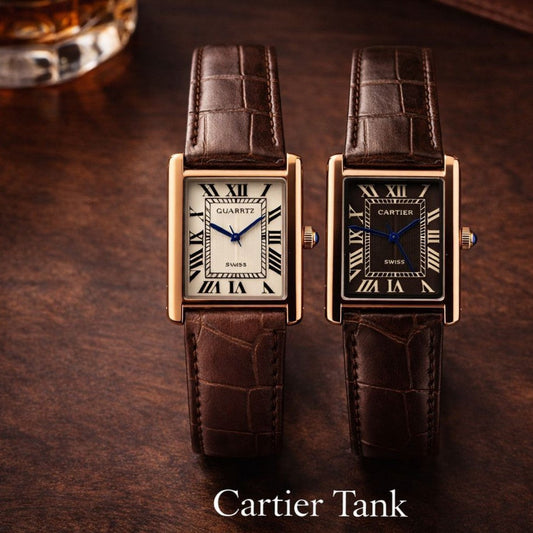 cartier tank top trending design brown colour