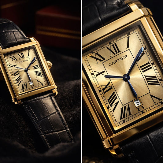 cartier tank most demanding watch for man brown color