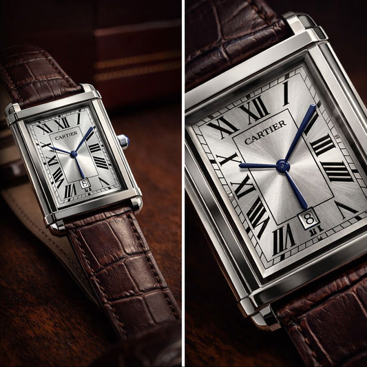 cartier tank most demanding watch for man brown color