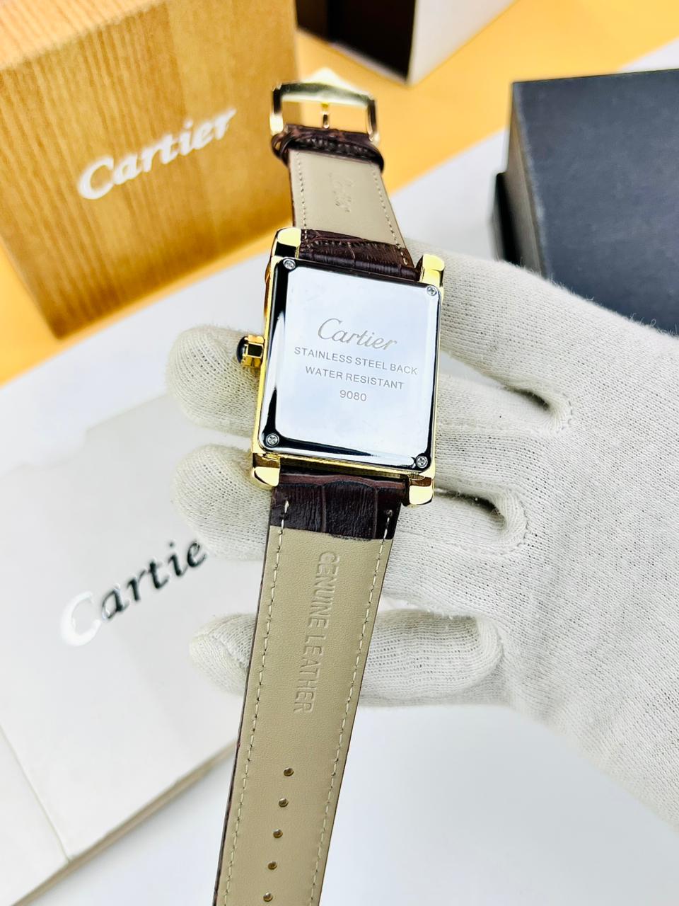cartier tank most demanding watch for man brown color