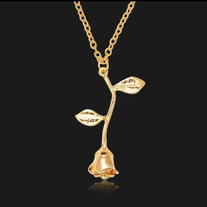 Eternal Rose Stem Pendant