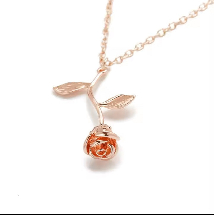 Eternal Rose Stem Pendant