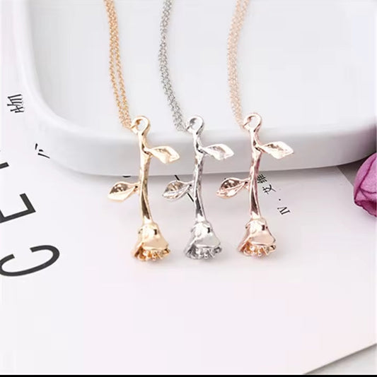 Eternal Rose Stem Pendant