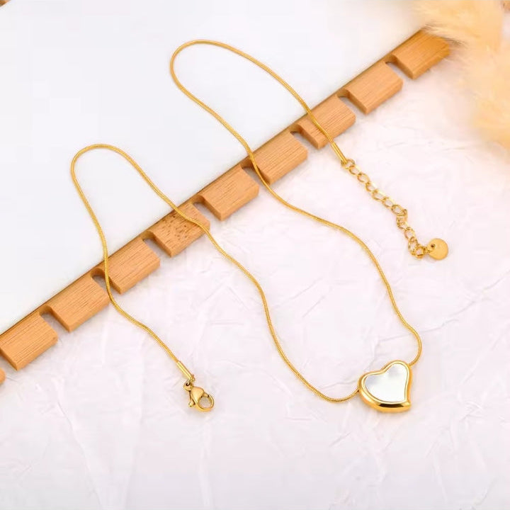 Radiant Heart Mother-of-Pearl Necklace