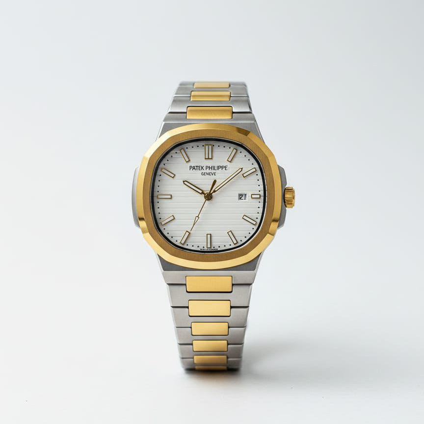 Two tone patek Nautilus Style Luxury Sports Watch
