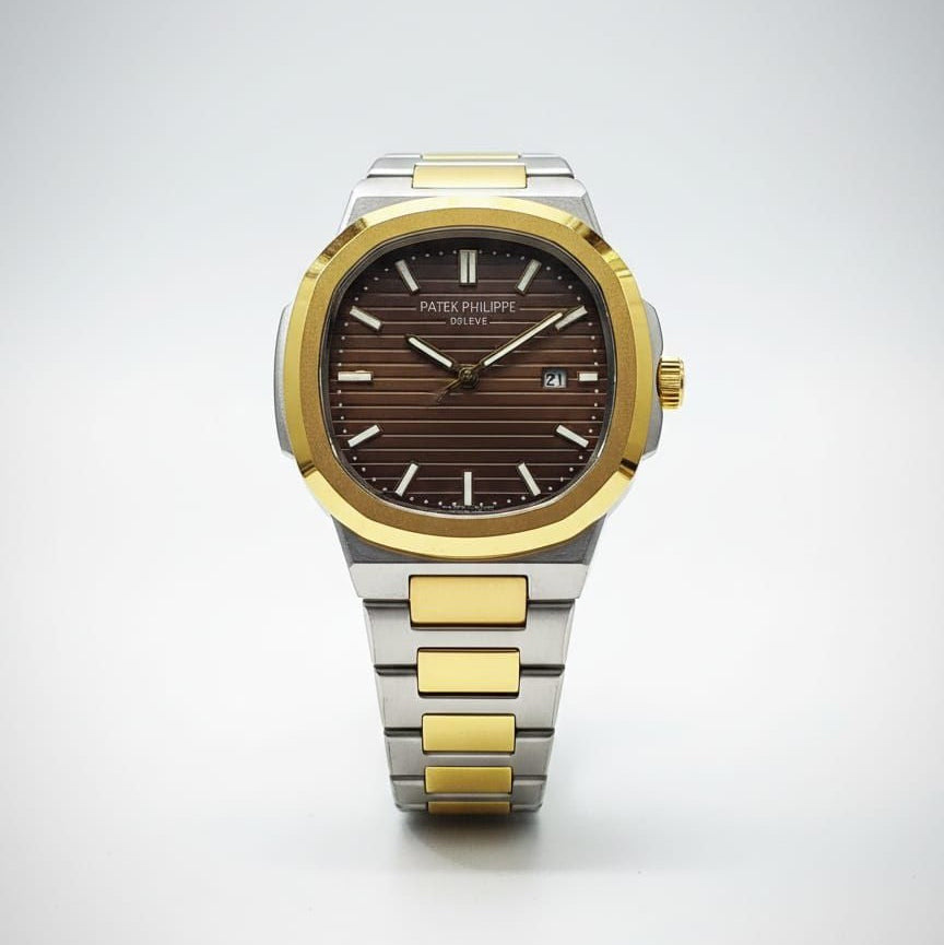 Two tone patek Nautilus Style Luxury Sports Watch